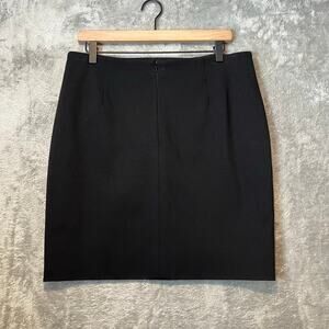 Akris Punto‎ Black Jersey Pencil Skirt Size 10 Career Work Office New